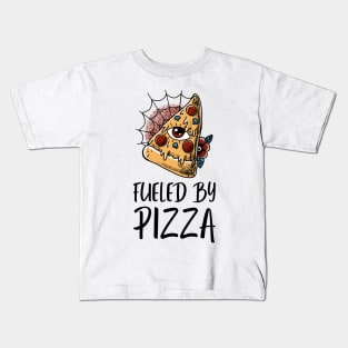 Fueled By Pizza Demon Eye Kids T-Shirt